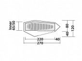 Лека едноместна туристическа палатка Robens Arrow Head с алуминиеви рейки